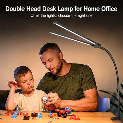 Lampe de bureau LED pliable à clip avec protection oculaire, 3 modes, 10 intensités — LZ4X9T1