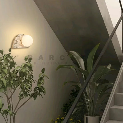 Applique murale LED style terrazzo japonais rétro nordique pour homestay — LZ4QJ7M