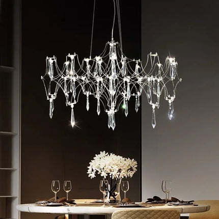 Lustre moderne en cristal pour intérieur élégant — LZ4Q7M2