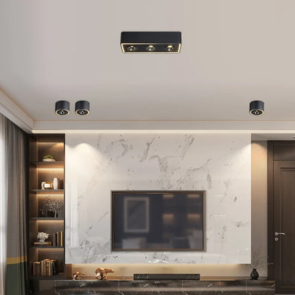 Plafonnier LED carré anti-éblouissement à fixation murale — LZ4X9P