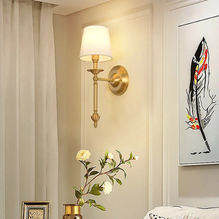 Applique murale en cuivre LED style nordique pour loft décoratif — LZ4X9T2