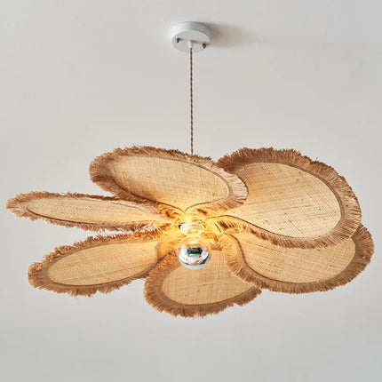 Suspension artistique en fleurs tissées forme pétale — LZ4X9QJ