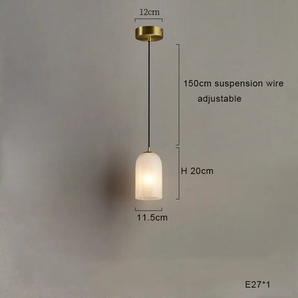 Suspension LED minimaliste en marbre — LZ4X9T1