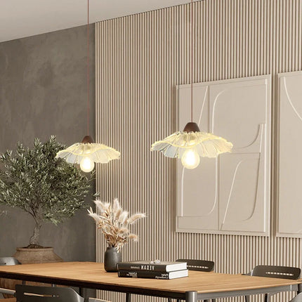 Suspension décorative nordique en verre et bois pour intérieur — LZ4X9P