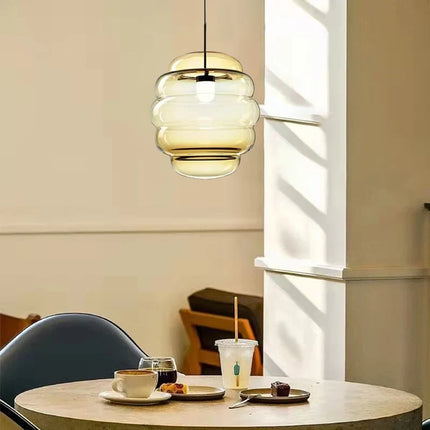 Suspension en verre transparent à fil réglable pour restaurant — LZ4X9P