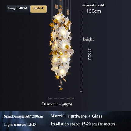 lustre led moderne pour décoration et éclairage maison