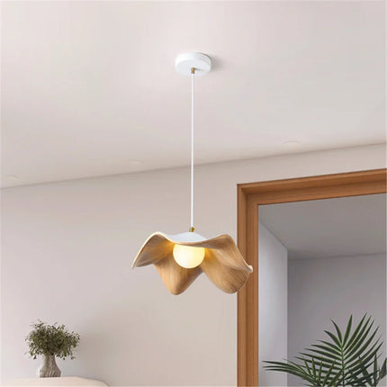 Suspension en fer et bois style cottage nordique pour loft et restaurant — LZ4X9T