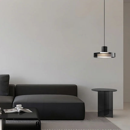 Suspension ronde en verre avec fil réglable pour intérieur — LZ4G7XQ