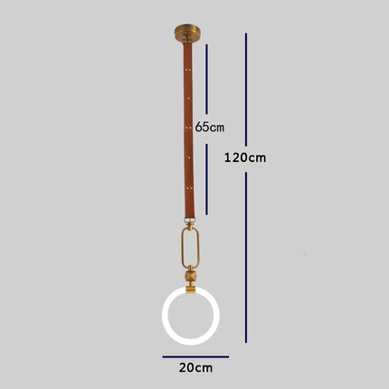 Plafonnier suspendu lumineux à anneau design nordique — LZ4X9M2