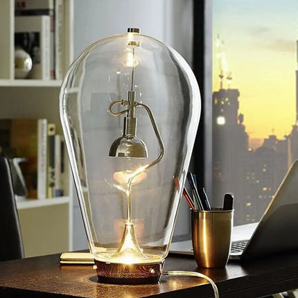 Lampe de bureau tactile en verre style industriel vintage — LZ4X9T