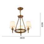Bronze-3 lumières / 220V / Avec ampoules E14