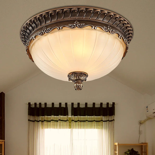 Plafonnier rétro industriel en résine pour éclairage intérieur — LZ4X9T