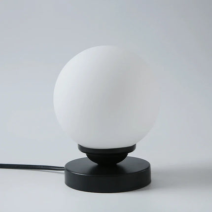 Lampe de table LED boule en verre doré pour bureau — LZ4X9P2