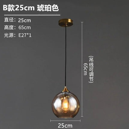 Lustre suspension en verre au design nordique pour intérieur — LZ4P7XQ