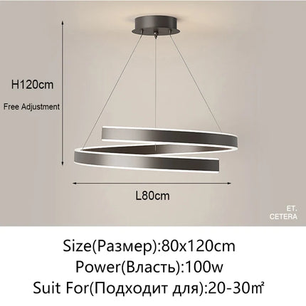 Lustre rond noir et blanc pour salon, salle à manger et cuisine — LZ4N7Q2F