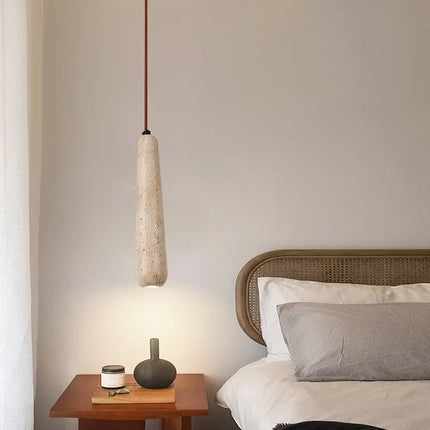 Suspension vintage en pierre naturelle avec éclairage LED intégré — LZ4X9P2