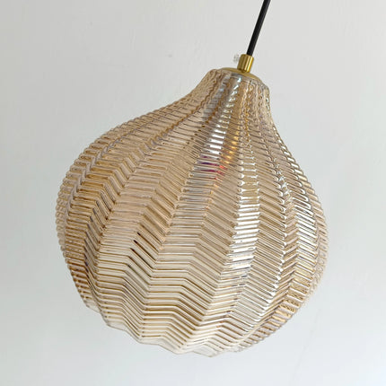 Suspension en verre ambre pour cuisine et chambre E27 — LZ4X9Q2J