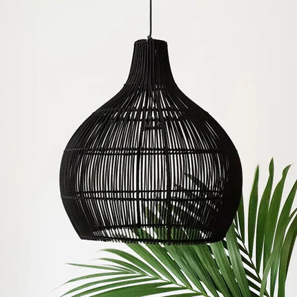 Suspension artisanale en osier japonais pour décoration intérieure — LZ4X9T2