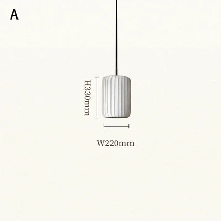suspension en tissu japonais luminaires artistiques modernes minimalistes
