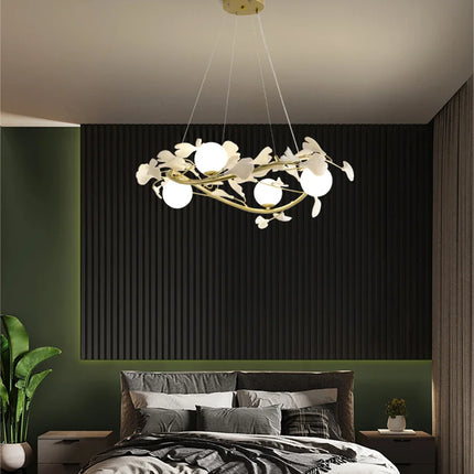 Lustre suspension lumineux design ginkgo pour intérieur — LZ7D9Q2