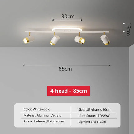 Plafonnier LED moderne avec bande lumineuse décorative pour intérieur — LZ4X9T