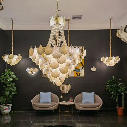 Lustre suspendu LED design Ginkgo réglable pour intérieur moderne — LZ4X9P2