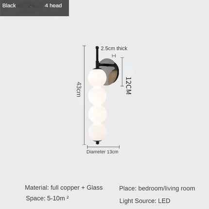 Applique murale en cuivre au design moderne pour décoration intérieure — LZ4X9T2