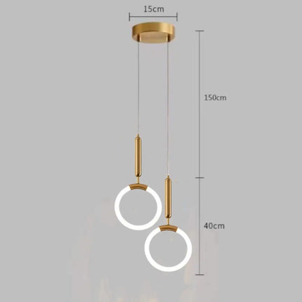 suspension design nordique moderne imperméable led décorative