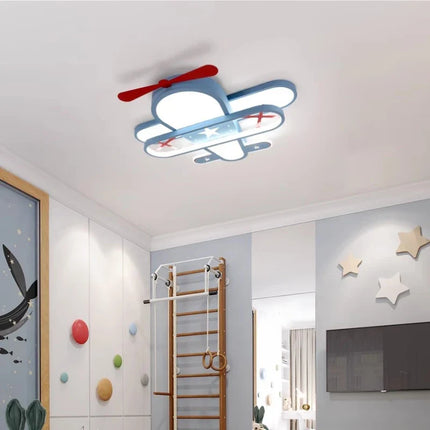 Lustre avion créatif style nordique pour chambre d'enfant — LZ4XJ9
