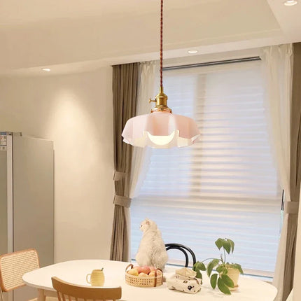 Lustre plissé simple pour éclairage intérieur doux — LZ4X9P2