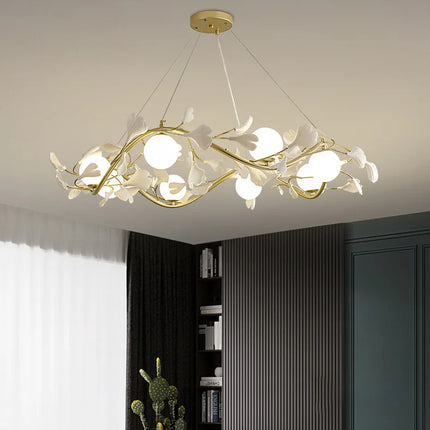 Lustre suspension lumineux design ginkgo pour intérieur — LZ7D9Q2