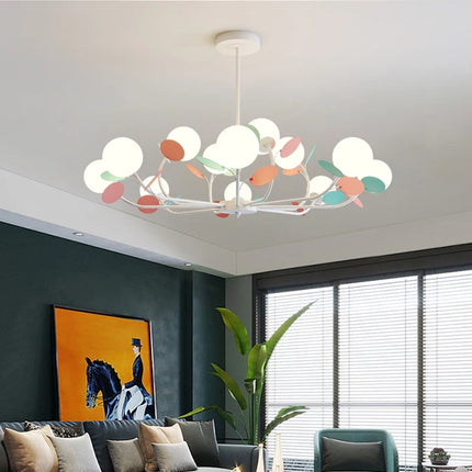 Lustre LED moderne nordique effet étoilé macaron créatif — LZ4X9J