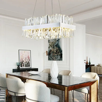Lustre en cristal lumineux style nordique pour décoration moderne — LZ4XJ9