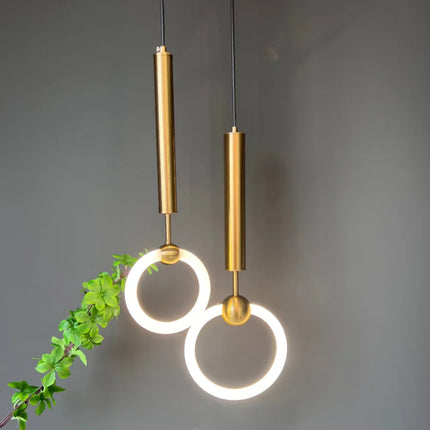 Suspension LED en anneau au design nordique moderne — LZ4X9P