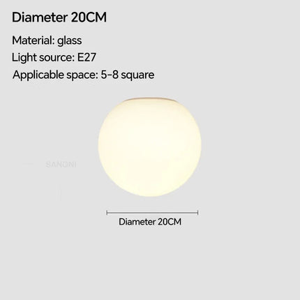 Plafonnier en verre au design moderne pour intérieur élégant — LZ4X9M2