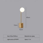 Lampe de bureau dorée