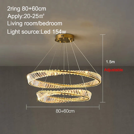 Plafonnier de luxe nordique salon créatif salle à manger lustre de plafond en cristal chambre décoration de la maison suspension LED lumières