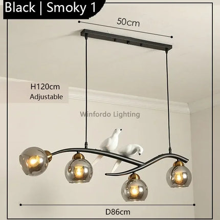 suspension design moderne forme oiseau scandinave décoratif winfordo