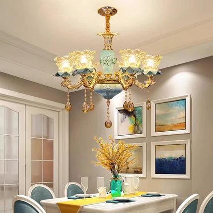 Lustre rétro en céramique au style européen pour intérieur — LZ4X9M