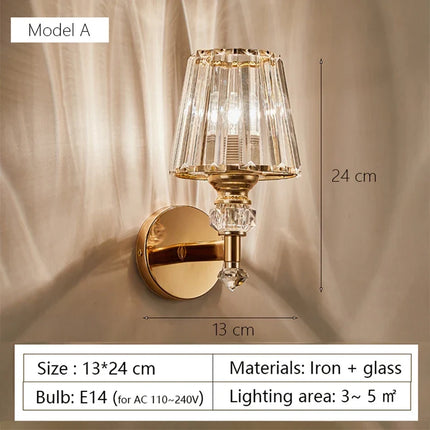 Applique murale en verre au design nordique moderne pour intérieur — LZ4Q7X9