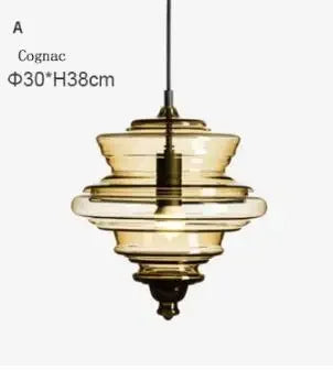 Suspension industrielle vintage en verre pour luminaire artistique — LZ4X9P2
