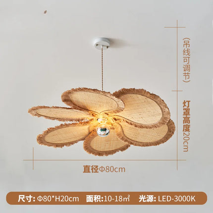 Suspension artistique en fleurs tissées forme pétale — LZ4X9QJ