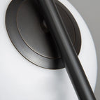 Ballon B 15cm Noir / Blanc froid
