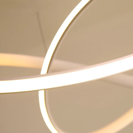 Suspension LED torsadée à intensité variable style nordique — LZ4X9P2