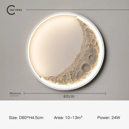Applique murale LED décorative en forme de lune moderne — LZ4P9XQ