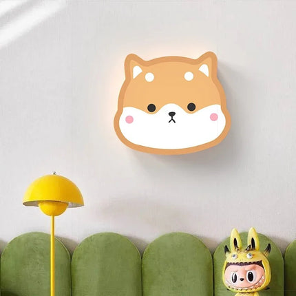 Applique murale créative Shiba Inu dinosaure pour chambre d’enfant — LZ4P7XQ