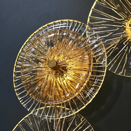 Applique murale ronde moderne en cristal avec éclairage LED intégré — LZ4X9P