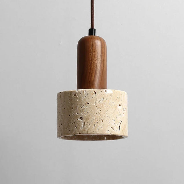 Lustre suspension en bois avec éclairage LED intégré — LZ4P9XJ