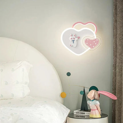 Lampe de chevet mignonne avec nœud rose pour chambre de princesse — LZ4X9T