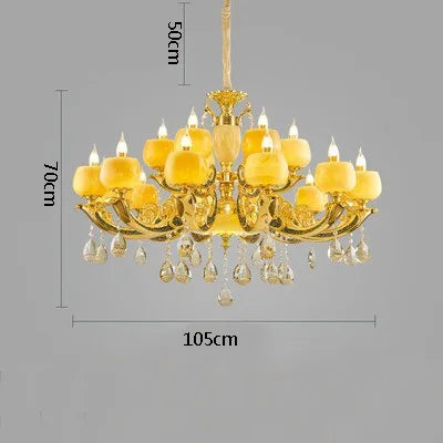 Lustre suspension rétro en alliage de zinc pour ambiance chaleureuse — LZ4X9M2